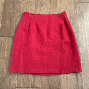 Woolrich Red Mini Skirt